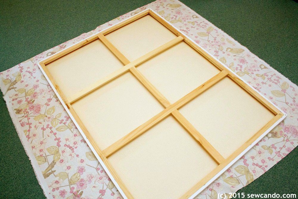 Sew Can Do Tutorial Time Faux Painting Wall Art Using Fabric